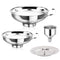 Canning Funnel with Strainer, Food Grade Funnel for Kitchen Use, Metal Large & Small Wide Mouth Funnels for Mason Jars, Stainless Steel & Dishwash...