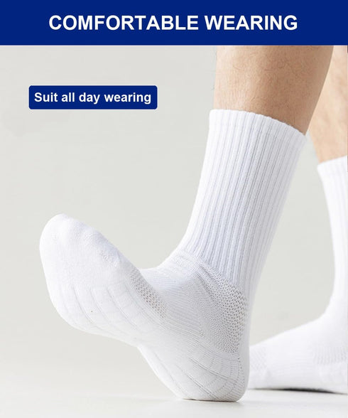 Hiflyer 5 Pairs Mens Athletic Socks Training Socks Men, Basketball Socks Men & Women, Thick Compression Sports Socks for Men & Women...