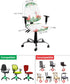 Summer Flamingo Office Chair Cover Stretchable Computer Chair Seat Cover Backrest Slipcovers, Green Botanical Tropical Plants Stretchable Rotating...
