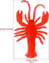 Totority Lobster Toy, Mini Red Lobster 12Pcs TPR Rubber Lobster Models Fake Crawfish Decorations Early Educational Toys Party Supplies...