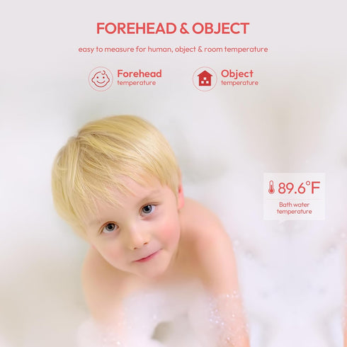 No-Touch Forehead Thermometer, Infrared Digital Thermometer for Adults, Kids & Babies, LCD Backlight Display, Fever Alarm and 1s Instant Reading -...