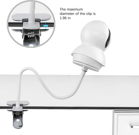 Baby Monitor Mount for TP-Link Tapo 2K Pan Tilt Security Camera C210 and TP-Link Tapo C200(15.7 in Gooseneck Camera Mount)...