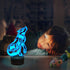 FULLOSUN Wolf Gifts, 3D Night Light for Kids Optical Illusion Lamp Co-Sleeping,Remote Controller with 16 Color Changing Birthday Gifts & for Kids,...