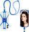 Universal Phone Lanyard, Cell Phone Lanyard Neck Strap 2 in-1 Phone Strap with Finger Ring Holder Compatible with Most Smartphones (Blue)......