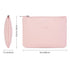 Narwey Small Makeup Bag for Purse Vegan Leather Travel Makeup Pouch Mini Cosmetic Bag Zipper Pouch for Women (Pink)...