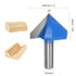 Router Bits 2" Dia 1/2" Shank 90 Degree V Type End Mill Carbide for Woodworking Carpentry Engraving Edge Trimmer Cutter Tools...
