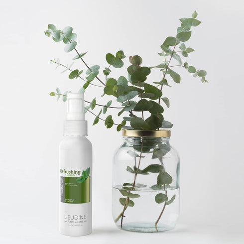 L'EUDINE Refreshing Splash with Eucalyptus Oil, Respiratory Care Body & Room Spray Mint and Aloe Infused, Gentle on The Skin, Multipurpose Small S...