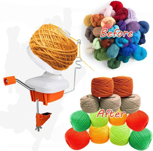 Ayasee Needlecraft Yarn Ball Winder Hand-Operated Yarn Ball Winder Swift Yarn Winder (O22)......