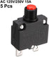 uxcell AC 125V/250V 15A Push Button Circuit Breaker for Air Compressor 5 Pcs...