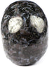 Skullis 2.0" Gabbro Crystal Skull, Hand Carved Gemstone Fine Art Sculpture, Reiki Healing Stone Statue....