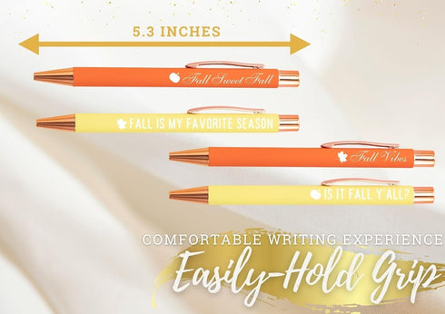 InnoBeta Fall Gifts, Ballpoint Pen Set of 4, Gift Ideas for Fall Lovers, Autumn Lovers, Fall Sweet Fall...