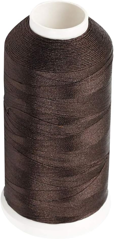 Bonded Nylon N66 Sewing Thread 1500 Yards Size #69 T70 210D/3 for Leather Denim Hand Machine Craft Shoe Bag Repairing Strong Heavy Duty High Tempe...