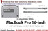 UESWILL Compatible with 2024 2023 2022 2021 Release MacBook Pro 16 inch Case with M4 M3 M2 M1 Pro Max chip & Touch ID, Smooth Matte Hard Shell Cov...