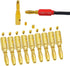 4mm Banana Plugs, Gold Plated Speaker Banana Plug Connectors for Speaker Wire, Wall Plate, Multimeter Test Leads, Battery Charger Adapter(5 pair/1...