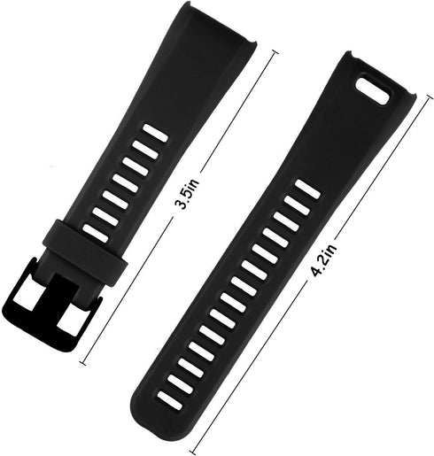 Bands Replacement Compatible with Garmin Vivosmart HR, Black Strap with Black Metal Buckle Fitness Sport Wristband, Screwdriver Included...