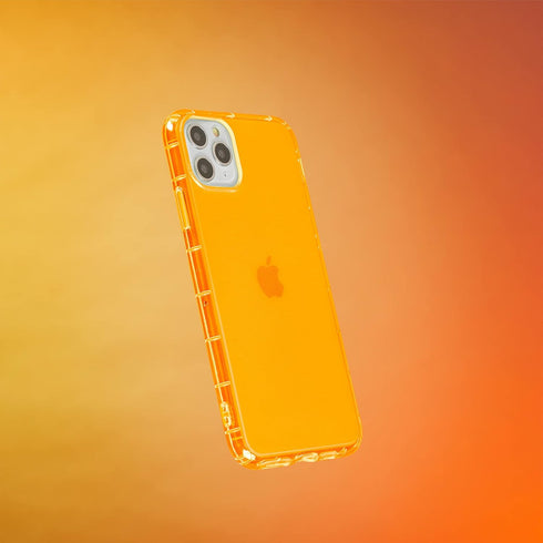SteepLab Neon Highlighter Case for iPhone, The Grippy Jelly Case w/Protective Air Pockets (Intense Bright Orange, iPhone 11 Pro Max)...