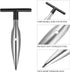 Stainless Steel Coconut Tool, 2 PCS with Durable Wooden Handle...