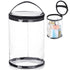 Sanwuta Clear Toiletry Bag Waterproof Lotion Bag Black Makeup Travel Bag Makeup Case Portable Survival Organizer Pouch Carry Travel Accessories Ba...
