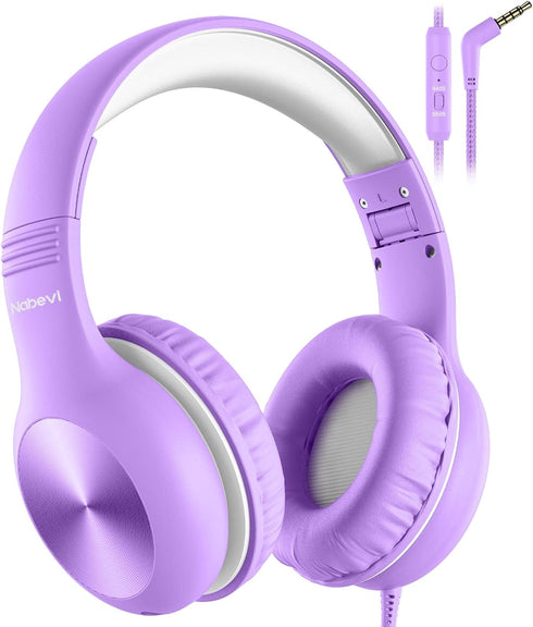 Headphones for Kids for School, Kids Headphones with Microphone, Sharing Function, 85dB/94dB Safe Volume Limit, HD Sound, Over Ear Kids Headphones...