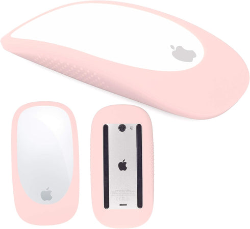 Silicone Cover for Magic Mouse 1/2 Protective Silicone Case Compatible with Apple Magic Mouse Ultra Thin Anti-slip Cover (pink)...