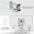 IFCASE Mac Mini M2 Mount, Heat Dissipation Design Anti-Scratch Behind Monitor, Under Desk, Wall Mount Stand for Mac Mini 2011 to 2023 M2 Pro, Comp...