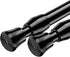 AIZESI Spring Tension Curtain Rods Short Tension Rod (Black,27" to 37"-2Pcs)...