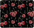 Cherry Print Black Mouse Pads,Funky Cherry Personalized Mouse Mat Design,Small Mouse pad for Desk Home Office Gaming Working,Home Decor Accessorie...