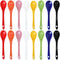 2 Pcs of each 8 Color Porcelain Egg Spoons Ceramic Spoons 5 inch Coffee Dessert Yogurt Tea Milky Tea...