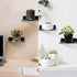 WISDING Small Floating Shelves, 4.25'' Wall Metal Speaker Mount Shelves for Bluetooth Speaker, Webcam, Cell Phones, Mesh Router, Toy Display Shelf...