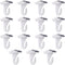 15 Pair Drop Ceiling Hooks for Hanging, White Heavy Duty Ceiling Hooks, Metal T-Bar Hooks, Suspended Ceiling Tile Hook Ceiling Clips for Home Clas...