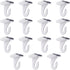 15 Pair Drop Ceiling Hooks for Hanging, White Heavy Duty Ceiling Hooks, Metal T-Bar Hooks, Suspended Ceiling Tile Hook Ceiling Clips for Home Clas...