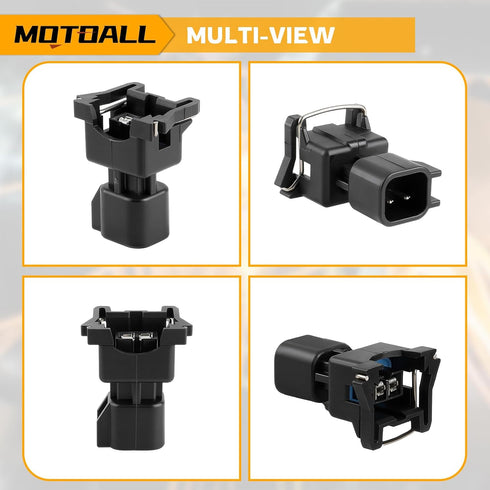 MOTOALL Fuel Injector Connector Adapters EV1 to EV6 Wire Wiring Harness USCAR LS2 LS3 LS7 LSX LS1 LS6 LT1 TPI LS Swap - 8pcs...