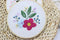 Stamped Embroidery Starters Kits with Pattern for Beginners Beautifful Flowers with Hoops Cloth Threads Needlework Art Cross Stitch Kits for Adult...