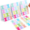 240 Pcs Sticky Index Tabs, 20 Sheets in 12 Colors Writable and Repositionable File Tabs Flags, Page Markers Labels, Index Classification Label for...