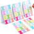 240 Pcs Sticky Index Tabs, 20 Sheets in 12 Colors Writable and Repositionable File Tabs Flags, Page Markers Labels, Index Classification Label for...