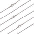 arricraft 10PCS 18 Inches Stainless Steel Chains with Lobster Claw Clasps 1.5mm Snake Chains for Necklace DIY Jewelry Making-Stainless Steel Color...