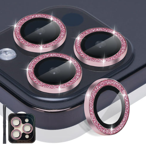 Camera Lens Protector for iPhone 14 Pro & iPhone 14 Pro Max, Tempered Glass Lens Protector Aluminum Alloy Ring Camera Cover Fits for iPhone 14 Pro...