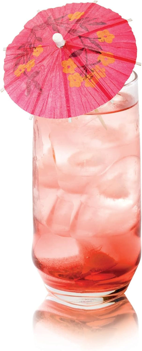 True Umbrella Appetizer Picks, Mini Umbrella Toothpicks, Drink Umbrellas for Mai Tais and Daiquiris, Multicolor, Wood, Set of 12...