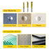 Countersink Drill Bit Set 3 Pcs 5 Flute Counter Sinker Drill Bits Tools HSS 1/4" Hex Shank for Wood Metal Quick Change 6mm 8mm 9mm(Small)...