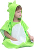 LOLANTA Baby Boys Dinosaur Hooded Bath Towels, Toddlers Kid's Beach Towel Pool Poncho Swim Terry Cloth Cover-Ups 100% Cotton (Green#B, 1-3T)...