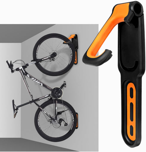 Bike Rack for Garage Wall Mount Bike Hanger Hooks for Bicycle Storage Easily Hang/Detach Storage System Vertical Bike Hook for Indoor Holds Up to ...