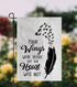 Memorial Day Garden Flag - Outdoor Gravesite Feather Saying Decor - Your Wings Were Ready But Our Hearts Were Not Garden Flag - New Home Yard Flag...