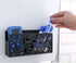 MyGift Black Metal Magnetic Dry Erase Marker Holder for Whiteboard Markers and Accessories Storage Basket Organizer with Floral Cutout Design...