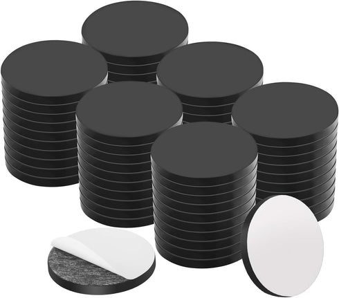 Flexible Magnetic Dot with Self Adhesive, 60 PCS Round Small Magnetic Stickers with Adhesive Backing Peel & Stick Magnets Stickers for Crafts, Off...