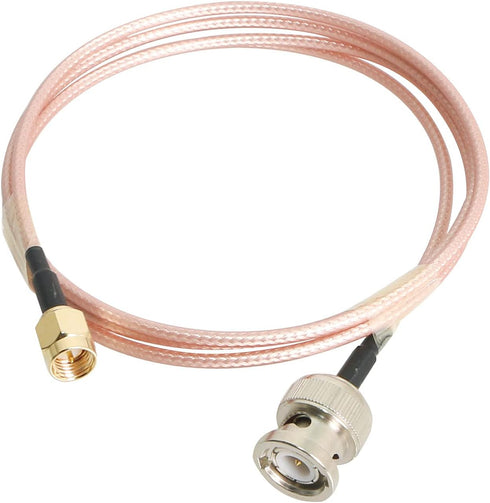 RF Coaxial Cable SMA Male to BNC Male RG316 Coax Cable Jumper for DIY Radio, 3G/4G/5G/LTE/Antenna, Audio and Video Signal Transmission, 1M 1Pcs...