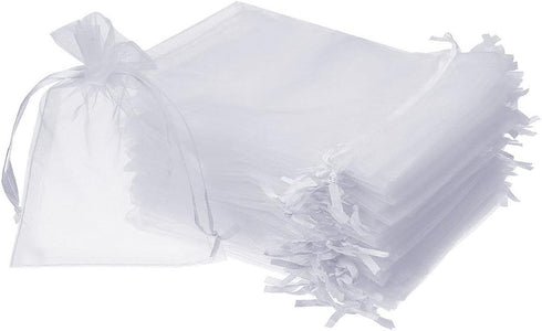 Boshen 100/200PCS Organza Gift Candy Sheer Bags Mesh Jewelry Pouches Drawstring Bulk for Wedding Party Favors Christmas 3"x4" 4" X 6" 5"x7" (3" X ...