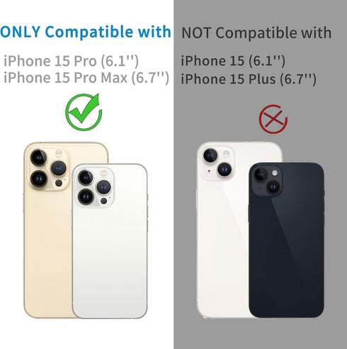 ?3 Pack?Dengduoduo Tempered Glass Camera Lens Protector for iPhone 15 Pro 6.1" & iPhone 15 Pro Max 6.7", Ultra HD, 9H Hardness, Anti-Scratch, Case...