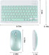 Bluetooth Keyboard and Mouse Combo Ultra-Slim Portable Rechargeable Compact Wireless Mouse Keyboard Set for Pad/iPad Pro/iPad Mini/iPad Air Mac OS...