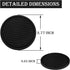 SINGARO Car Cup Coaster, 4PCS Universal Non-Slip Cup Holders Embedded in Ornaments Coaster, Car Interior Accessories, Black...