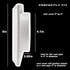 4 Inch White Plastic Louvered Outdoor Vent Cover With Stainless Steel Grille Screen for Dryer, Exhaust Vent cover Widely Used for Dryers and Houses Wall to Keep Rain, Snow, Wind or Birds